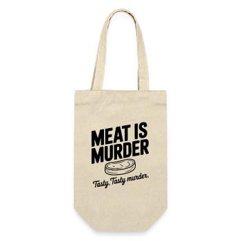Meat is Murder Tasty Tasty Murder - Gift Bag for Bottles - nature - Front