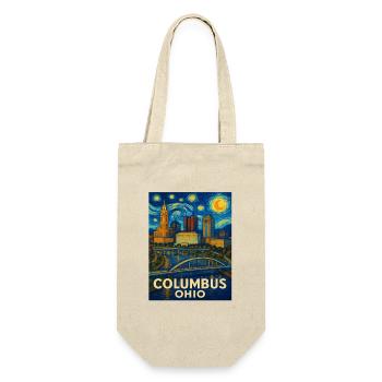 Columbus Ohio - Geschenkbeutel für Flaschen - Natur - Vorne