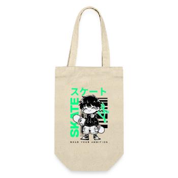 Skate Life – Kawaii Chibi Skater Streetwear Manga - Sac à bouteille - nature - Devant