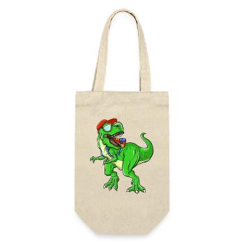 Dinosaure rugissant de la rentrée scolaire pour les enfants - Sac à bouteille - nature - Devant