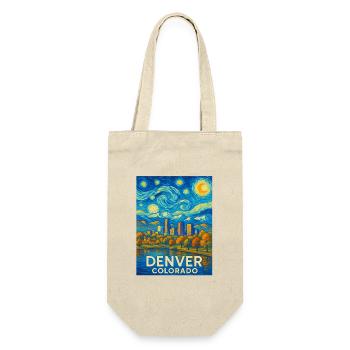 Denver Colorado - Geschenkbeutel für Flaschen - Natur - Vorne