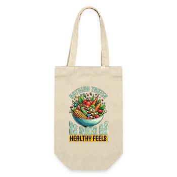 Nutritionist Nothing Tastes As Good Health Coach - Gift Bag for Bottles - nature - Front