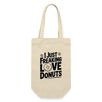 I Just Freaking Love Donuts - Gift Bag for Bottles - nature - Front