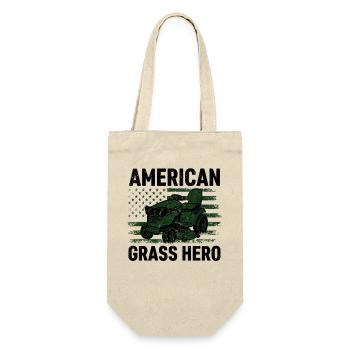 American Grass Hero - Geschenkbeutel für Flaschen - Natur - Vorne