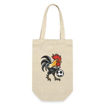 Foosball Rooster Mascot - Gift Bag for Bottles - nature - Front