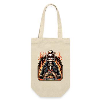 Rock and Roll Always and Forever Rockabilly 2025 - Gift Bag for Bottles - nature - Front