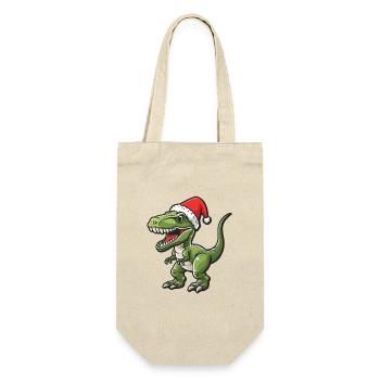 Dinosaure T-Rex Noël - Sac à bouteille - nature - Devant