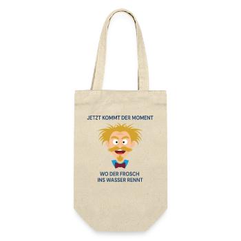 Jetzt kommt der Moment, der Moment der Erkenntnis. - Geschenkbeutel für Flaschen - Natur - Vorne