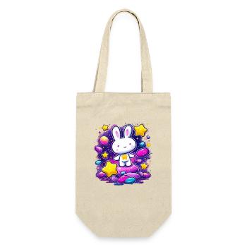 Star Bunny in the Colorful Cosmos - Gift Bag for Bottles - nature - Front
