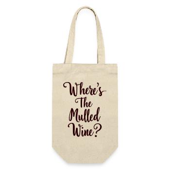 Where's The Mulled Wine? Mulled wine saying - Gift Bag for Bottles - nature - Front