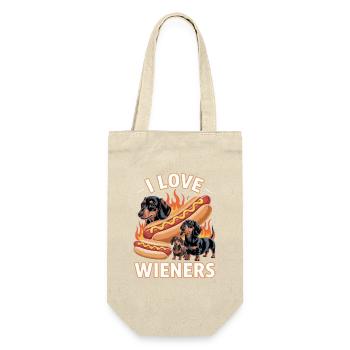 I Love Wieners Unwearable Bootleg - Sac à bouteille - nature - Devant
