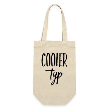 COOLER TYP - Geschenkbeutel für Flaschen - Natur - Vorne