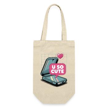 U So Cute Pop Art Cell Phone - Gift Bag for Bottles - nature - Front