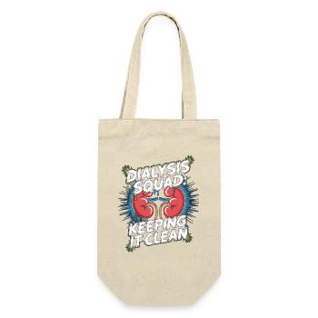 Dialysis Nurse Dialysis Squad Keeping Renal Care - Gift Bag for Bottles - nature - Front