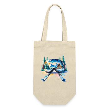 Winter landscape ski goggles - Gift Bag for Bottles - nature - Front