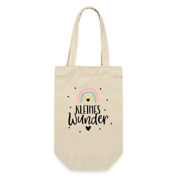 Small miracle | Baby 2026 | Rainbow | Birth - Gift Bag for Bottles - nature - Front