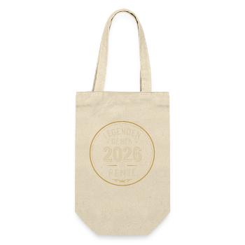 Legenden gehen 2026 in Rente Shirt - Geschenkbeutel für Flaschen - Natur - Vorne