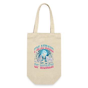 I'm Afraid Of Women Unwearable Bootleg - Gift Bag for Bottles - nature - Front