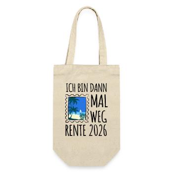 I'll be gone | Rente 2026 - Pension - Gift Bag for Bottles - nature - Front