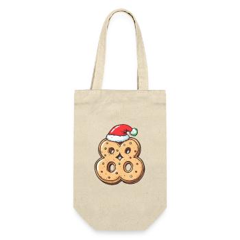 88 Numéro Cookie Noël - Sac à bouteille - nature - Devant