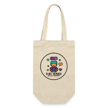 Pixel Gamer Retro 8-Bit Gaming Kult - Gift Bag for Bottles - nature - Front