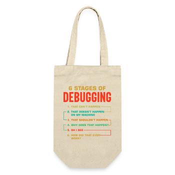 6 Stages of Debugging - Gift Bag for Bottles - nature - Front