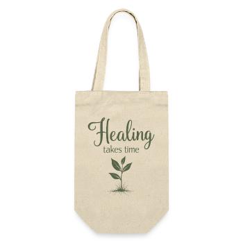 Healing takes time Mindfulness Patience - Gift Bag for Bottles - nature - Front