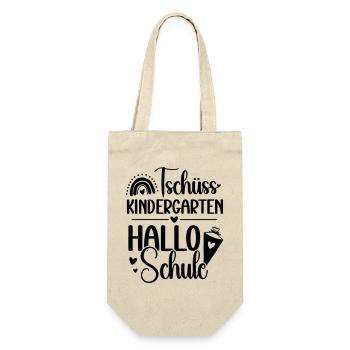 Hello School – School Child 2026 - First Day of School - Gift Bag for Bottles - nature - Front