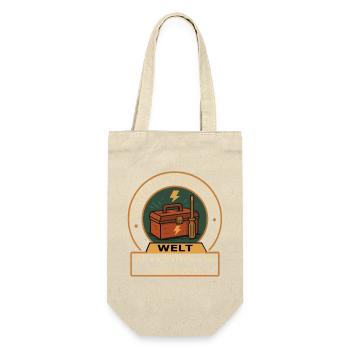 World I repair everything that sparks - Gift Bag for Bottles - nature - Front