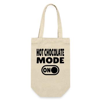 HotchocolateModeONBLK - Geschenkbeutel für Flaschen - Natur - Vorne