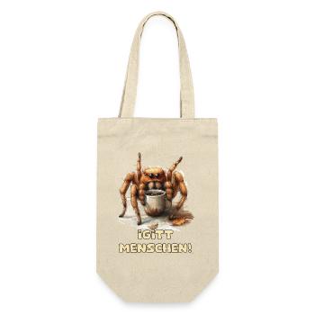 Coffee Spider Wit - Gift Bag for Bottles - nature - Front