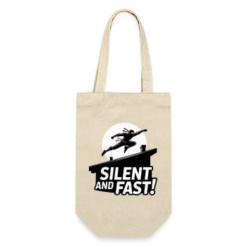 Silent Ninja Dachsprung - Geschenkbeutel für Flaschen - Natur - Vorne