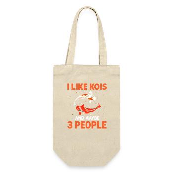 I Like Kois And Maybe 3 People Humor - Gift Bag for Bottles - nature - Front