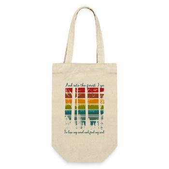 Forest Nature Hiker Trees Camping Outdoor Gift - Gift Bag for Bottles - nature - Front