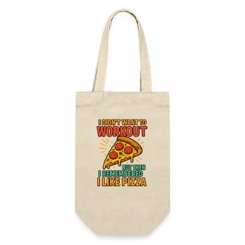 Motivation pizza, entraînement de gym, représentation physique - Sac à bouteille - nature - Devant