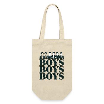 Silhouettes de garçons Motif d’équipe stylé - Sac à bouteille - nature - Devant