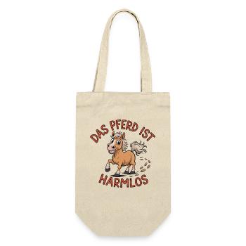 The horse is harmless funny horse motif for - Gift Bag for Bottles - nature - Front