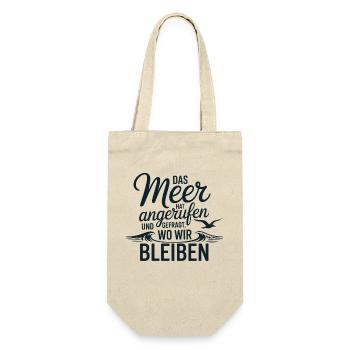 The sea called and asked where we were staying - Gift Bag for Bottles - nature - Front