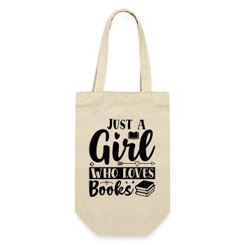 Just a girl who loves books - Gift Bag for Bottles - nature - Front