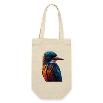 Le jeu coloré du martin-pêcheur - Sac à bouteille - nature - Devant