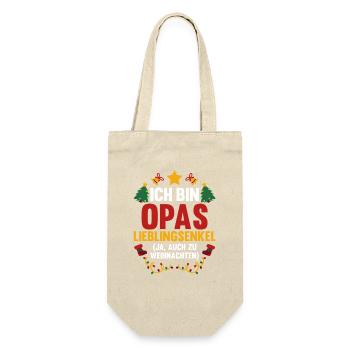 Noël du Père Noël, l’enfant préféré de grand-père - Sac à bouteille - nature - Devant