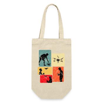 Drone Pilot Panels Art - Gift Bag for Bottles - nature - Front