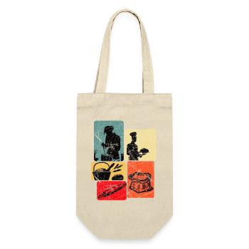Atelier de cuisine Popart Collage - Sac à bouteille - nature - Devant
