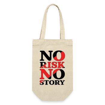 No Risk No Story - Gift Bag for Bottles - nature - Front