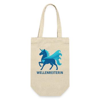 Proud Wave Rider, Unicorn Power, Sea - Gift Bag for Bottles - nature - Front