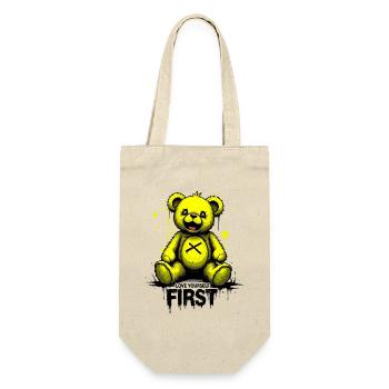 Aime-toi d’abord Teddy Bear Graffiti - Sac à bouteille - nature - Devant