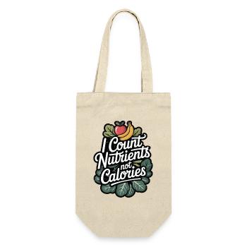 Nutritionist I Count Nutrients Health Coach - Geschenkbeutel für Flaschen - Natur - Vorne
