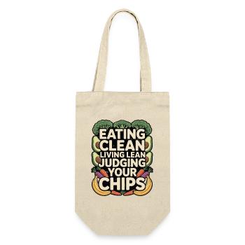 Nutritionist Eating Clean Living Lean Health Coach - Gift Bag for Bottles - nature - Front