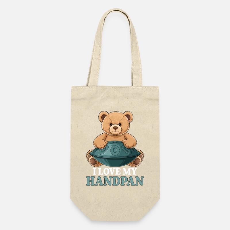 Handpan Teddy Bear - Geschenkbeutel für Flaschen - Natur