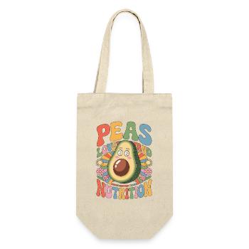 Nutritionist Peas Love And Nutritional Coach - Gift Bag for Bottles - nature - Front